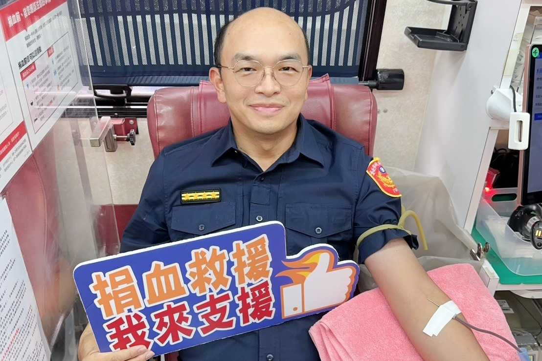 中正第二分局慶祝警察節  號召民防  義警一起來捐血  募逾3萬9千c.c.熱血