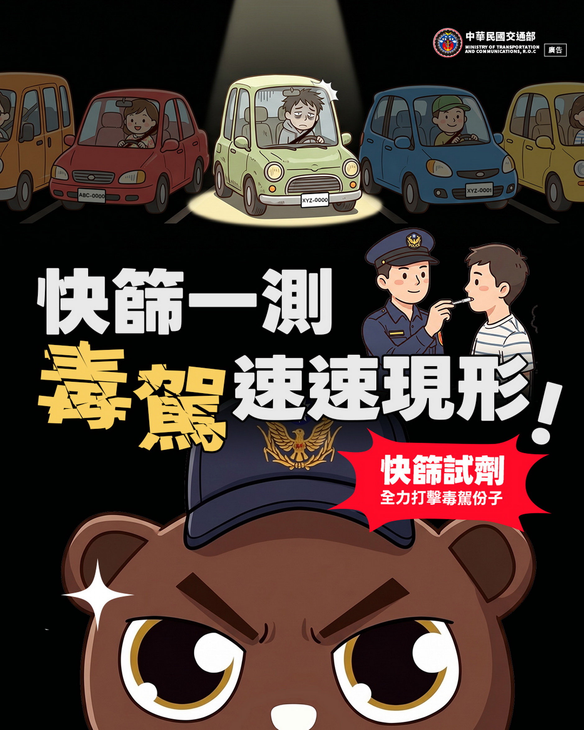 毒駕如不定時炸彈　新北公布18名累犯　警加強實施毒品唾液快篩檢測