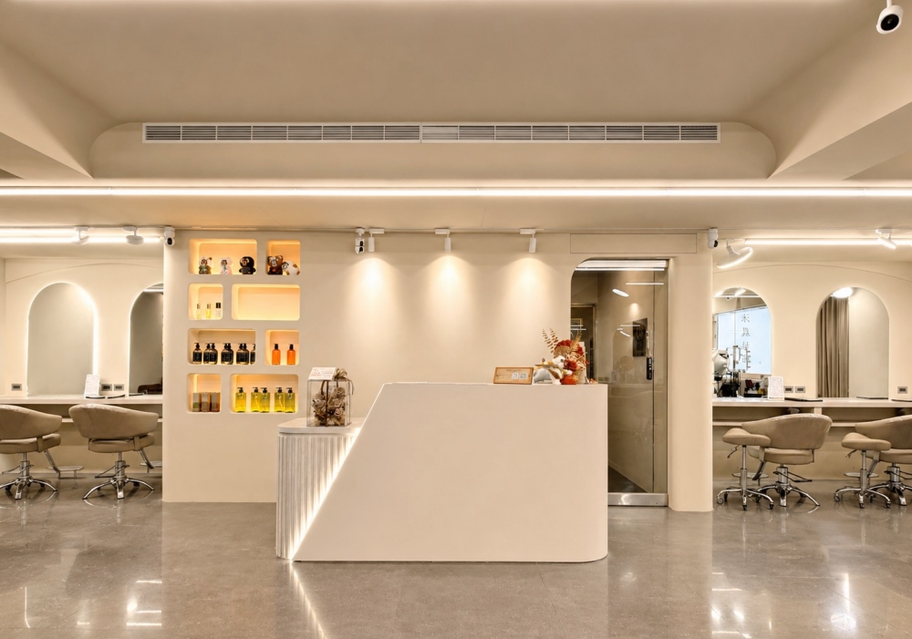 新北店面裝修   樹林原侑設計工程   髮廊老屋翻新到韓系質感空間的蛻變