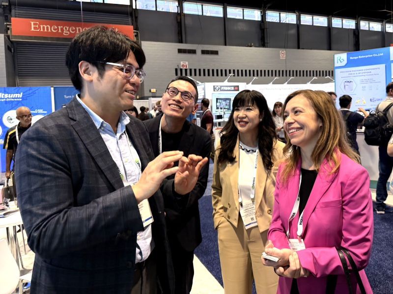 《圖說》伊利諾州商務與經濟機會廳（DCEO）副廳長Margo+Markopoulos訪新北館，與新北企業交流產業合作。〈經發局提供〉