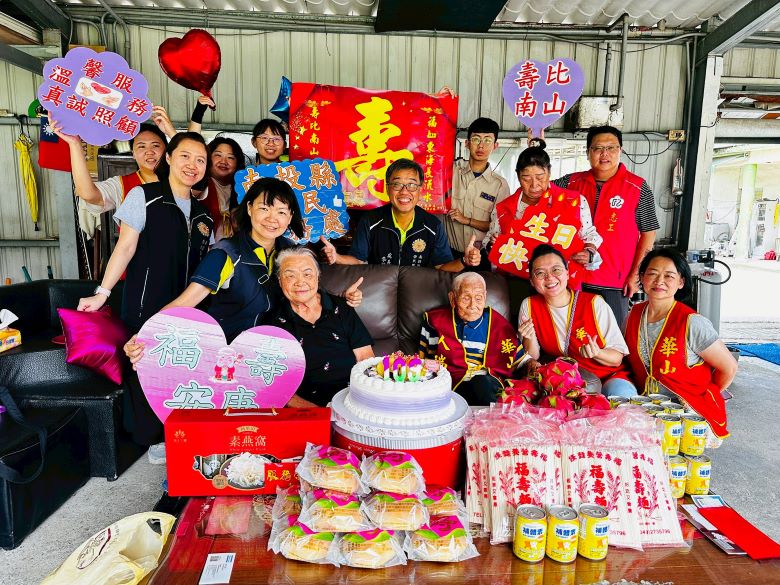 蔡親金歡度109歲嵩壽   南投榮服處獻祝福傳遞溫情