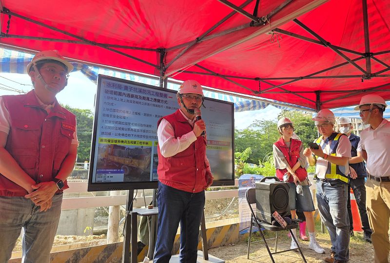 侯友宜視察塭仔圳建設   4號橋與土地整合同步推進