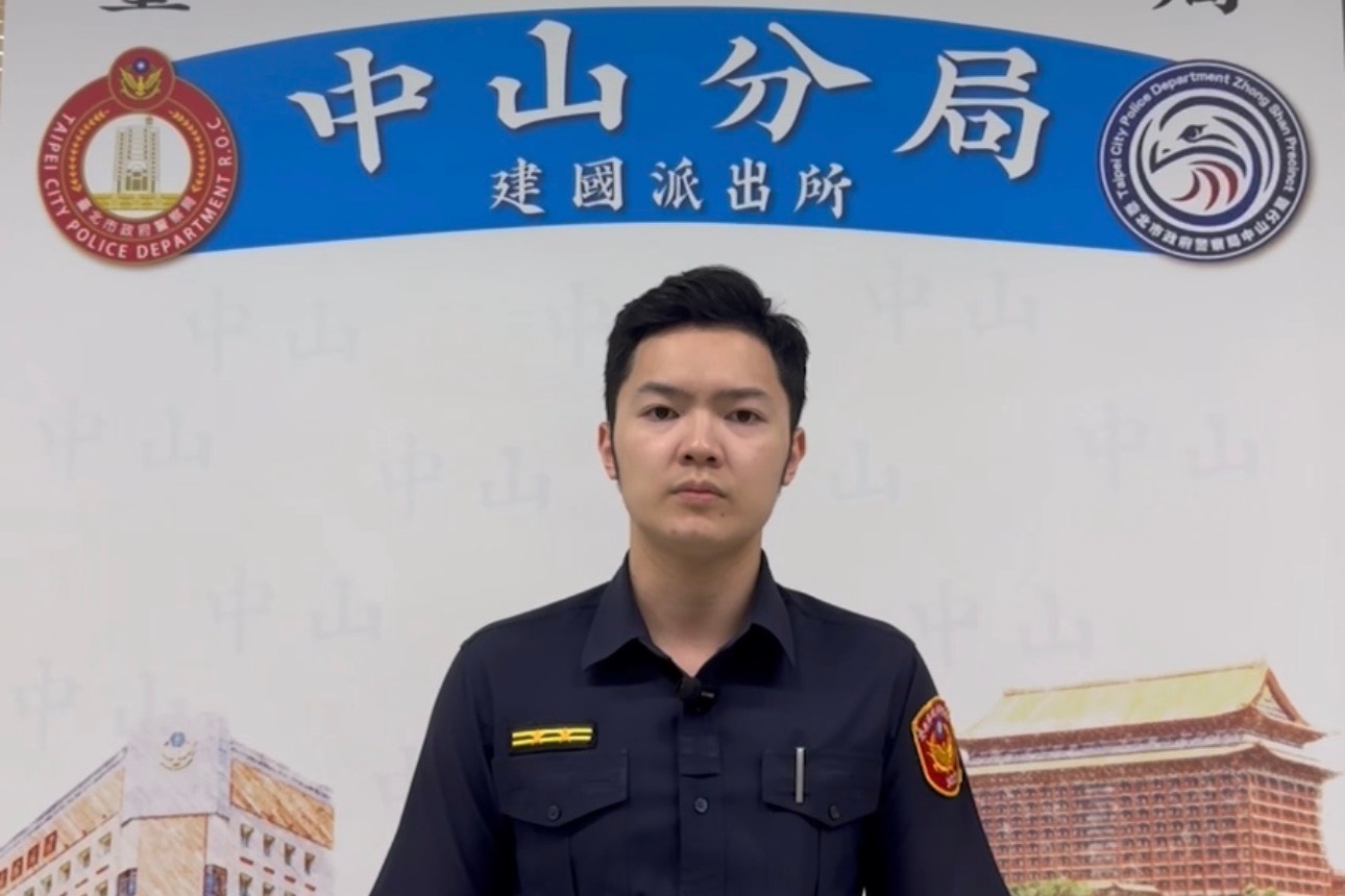中山警即時使用止血帶救護  成功協助大量出血民眾送醫