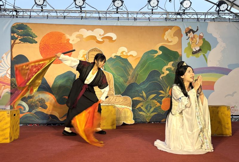6千家庭跨城追戲 暑期兒童劇《觀世音傳奇》8場巡演落幕 32 《圖說》《觀世音傳奇》是依據林口竹林山觀音寺信仰排演的年度大戲--觀世音「妙善公主」正祈。〈林口區公所提供〉