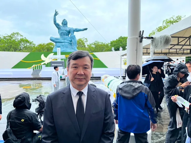 長崎原爆和平紀念典禮台灣降規出席 駐日代表李逸洋:嚴正抗議傷害台灣尊嚴 20 IMG 5341