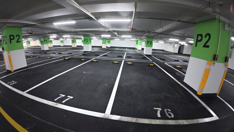 興華公園地下停車場啟用 三重停車更好找 10 《圖說》興華公園地下停車場地下3層共提供208格汽車停車位。〈交通局提供〉