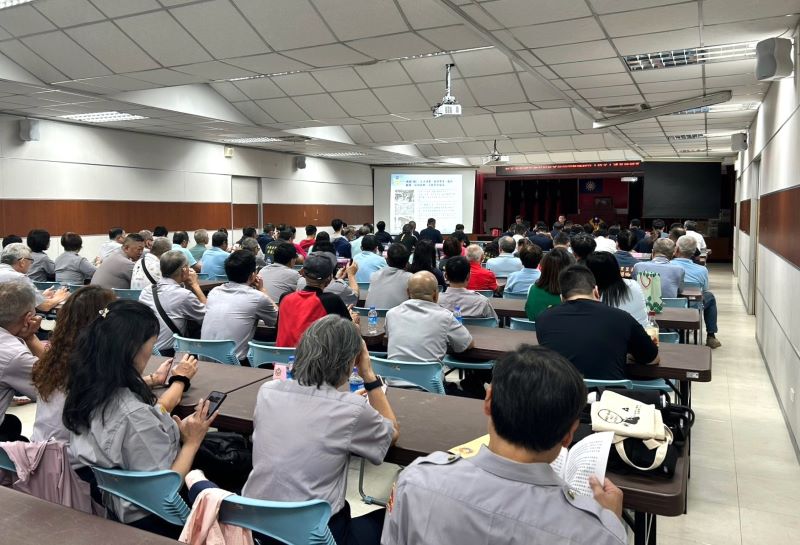 防空演習8/13登場 新莊警完成期前整備驗證應變機制 5 《圖說》新莊分局防空演習協調會邀集轄內區公所、消防、民防及相關單位參加。〈新莊分局提供〉