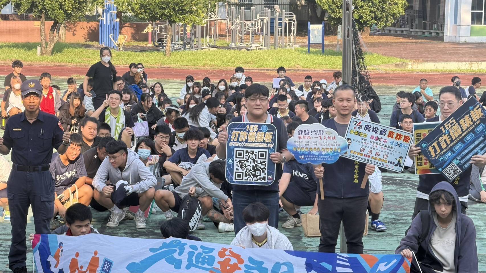 交通安全月前進校園  玉井警宣導  無照不上路  安全不缺席