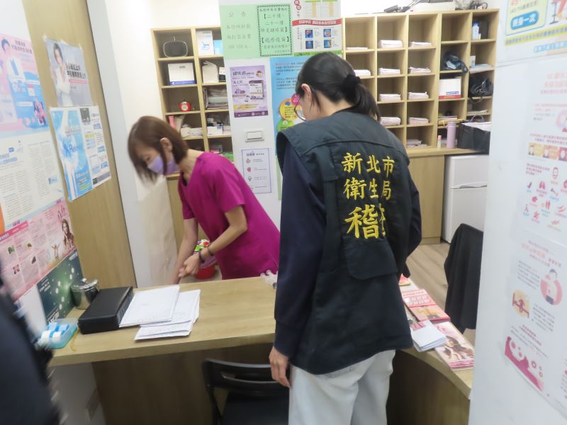 《圖說》衛生局稽查照片。〈衛生局提供〉