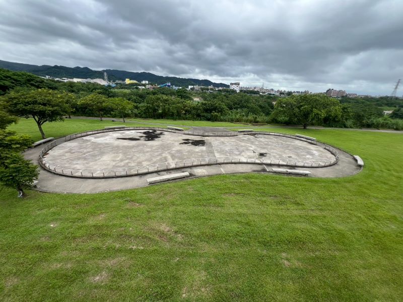 《圖說》土城區媽祖田河濱公園溜冰場地使用率較低。〈高灘處提供〉