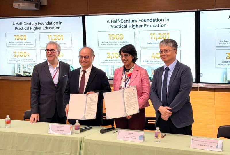 臺美深化半導體人才合作　美大學代表團訪龍華科大交流