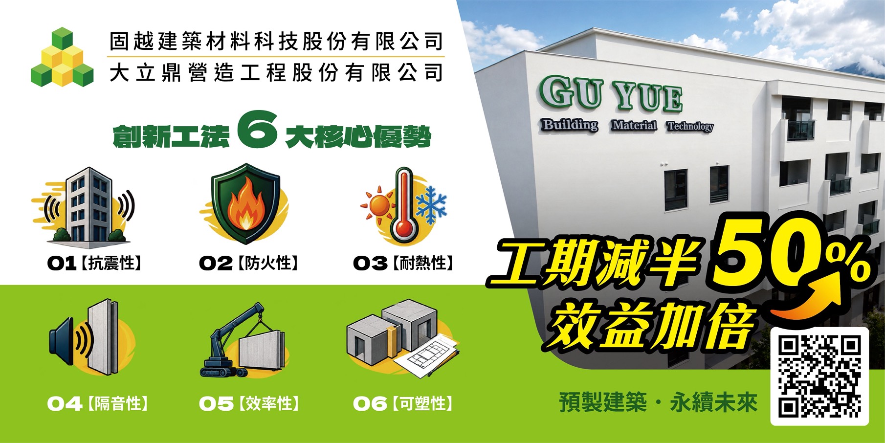 固越建科搶攻危老重建新賽道！　用預製建築破解缺工、工期與低碳轉型三大營建難題