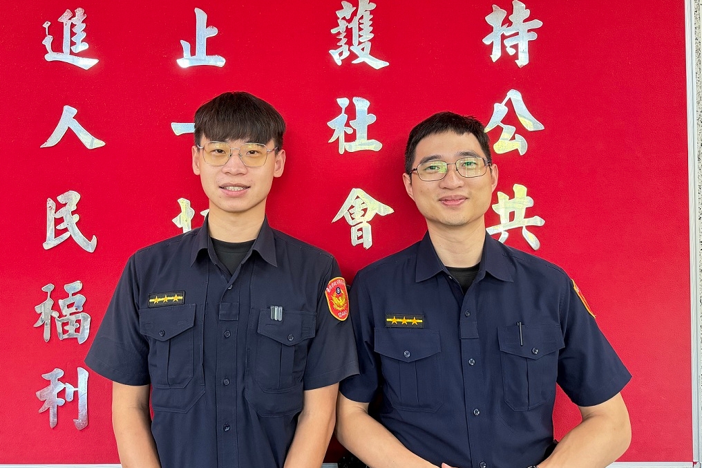 老翁兩度路倒  內湖警耐心勸說暖心陪返家